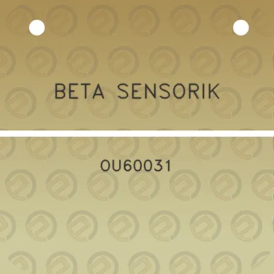 beta-sensorik-ou60031