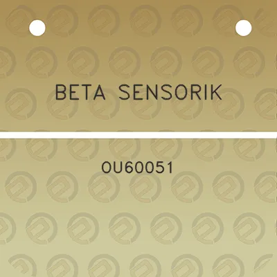 beta-sensorik-ou60051