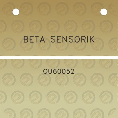 beta-sensorik-ou60052