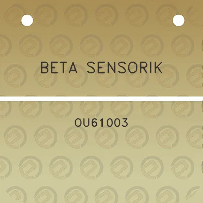 beta-sensorik-ou61003