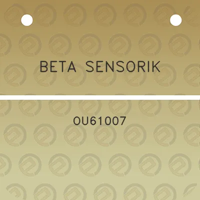 beta-sensorik-ou61007