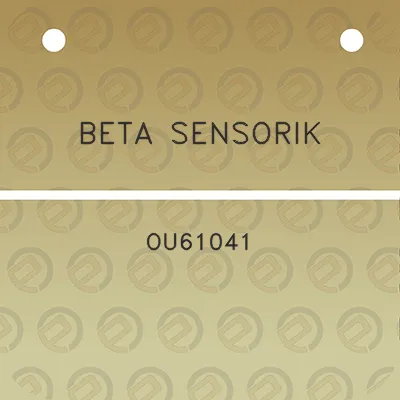 beta-sensorik-ou61041