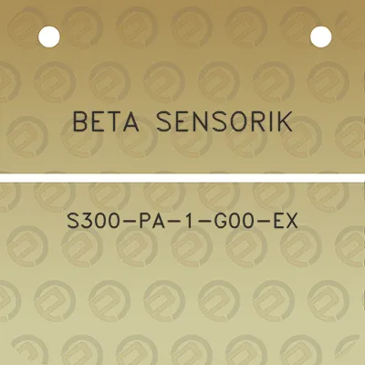 beta-sensorik-s300-pa-1-g00-ex