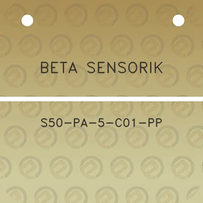 beta-sensorik-s50-pa-5-c01-pp