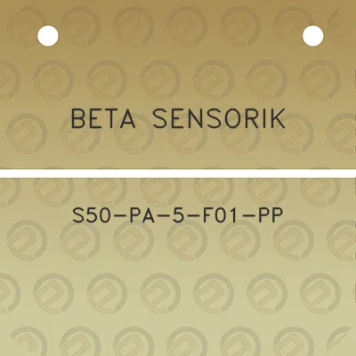 beta-sensorik-s50-pa-5-f01-pp