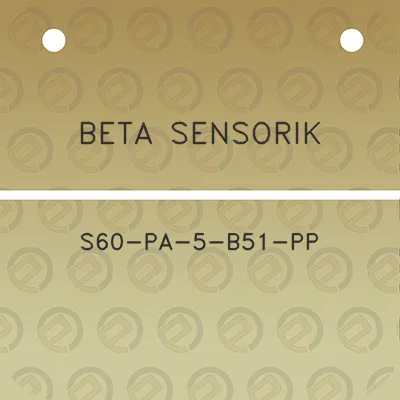 beta-sensorik-s60-pa-5-b51-pp