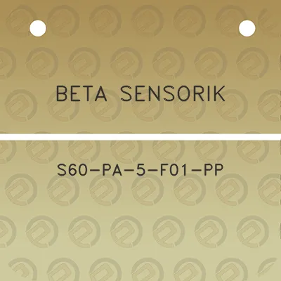 beta-sensorik-s60-pa-5-f01-pp