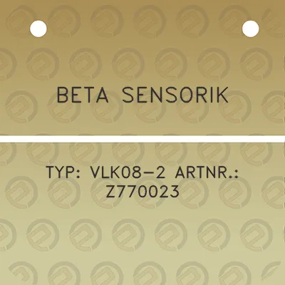 beta-sensorik-typ-vlk08-2-artnr-z770023