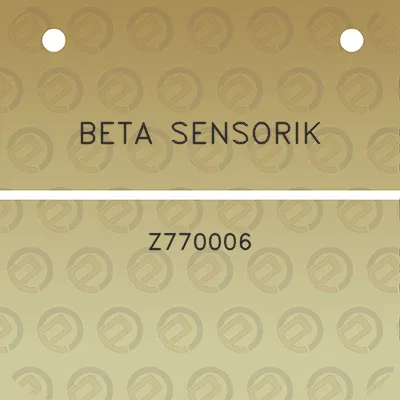 beta-sensorik-z770006