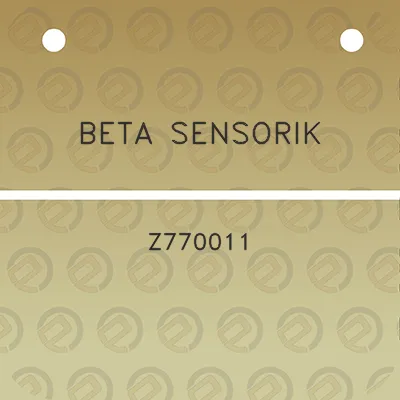 beta-sensorik-z770011