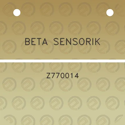 beta-sensorik-z770014