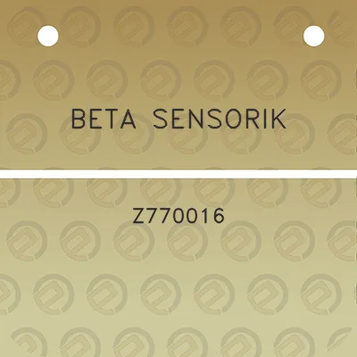 beta-sensorik-z770016