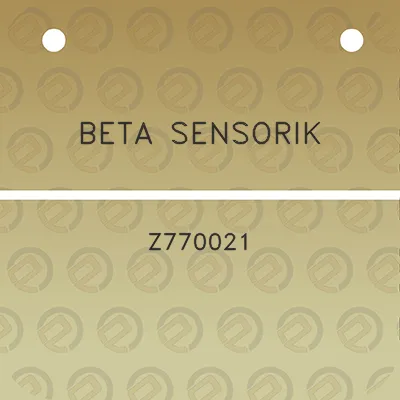 beta-sensorik-z770021