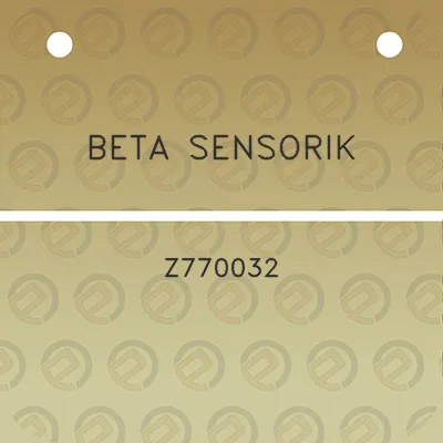 beta-sensorik-z770032