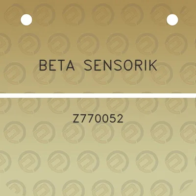 beta-sensorik-z770052