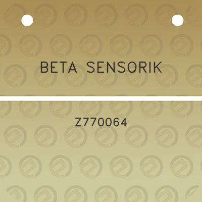 beta-sensorik-z770064