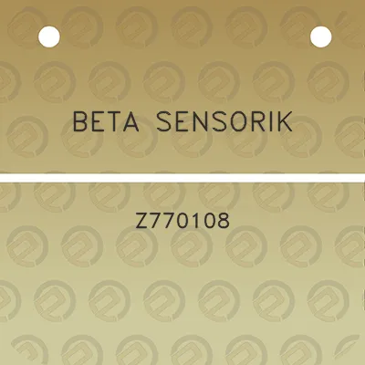 beta-sensorik-z770108