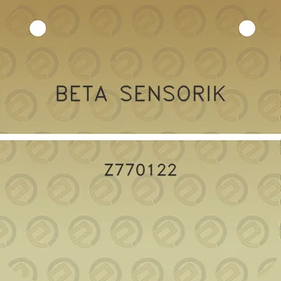 beta-sensorik-z770122