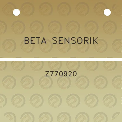 beta-sensorik-z770920