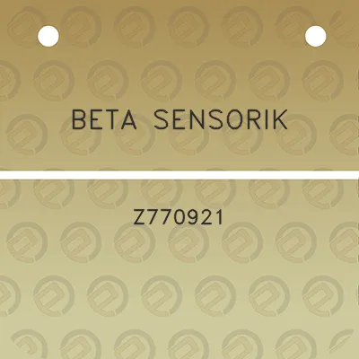 beta-sensorik-z770921