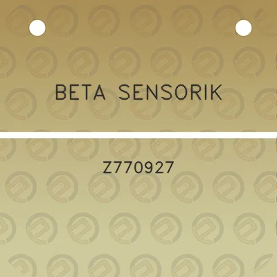 beta-sensorik-z770927