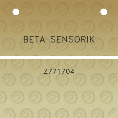 beta-sensorik-z771704