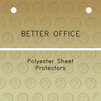 better-office-polyester-sheet-protectors