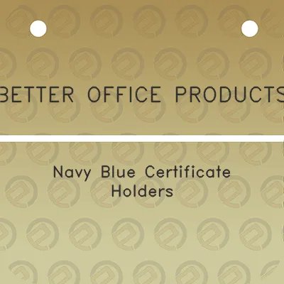 better-office-products-navy-blue-certificate-holders