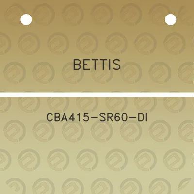 bettis-cba415-sr60-di