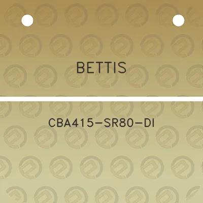 bettis-cba415-sr80-di