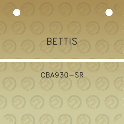 bettis-cba930-sr