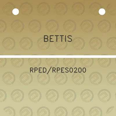 bettis-rpedrpes0200