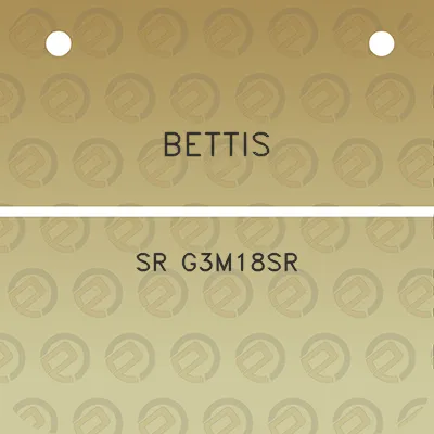 bettis-sr-g3m18sr