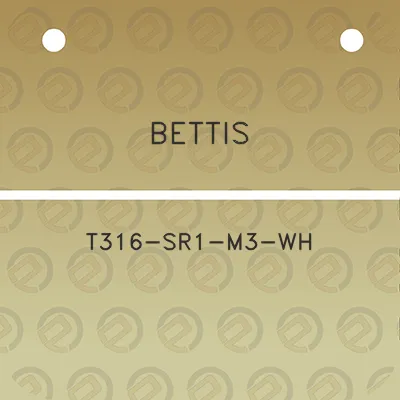 bettis-t316-sr1-m3-wh