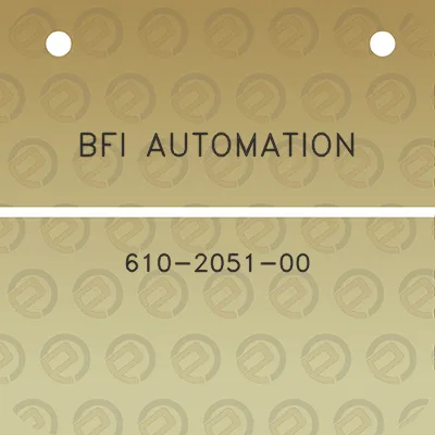 bfi-automation-610-2051-00