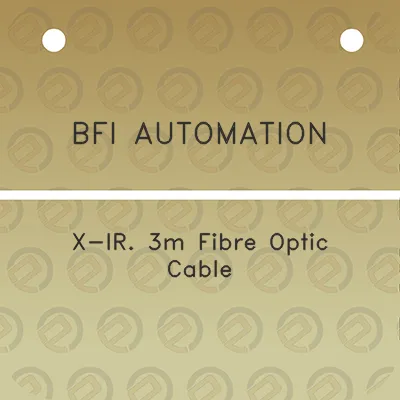 bfi-automation-x-ir-3m-fibre-optic-cable