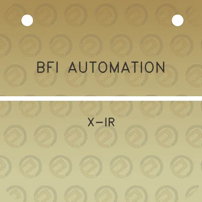 bfi-automation-x-ir