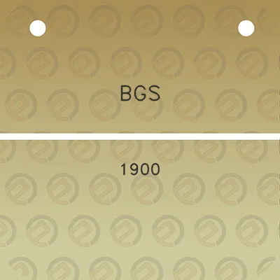 bgs-1900