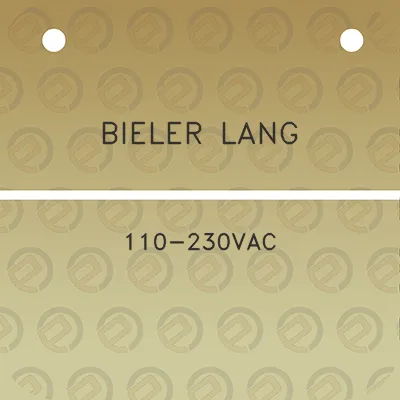 bieler-lang-110-230vac