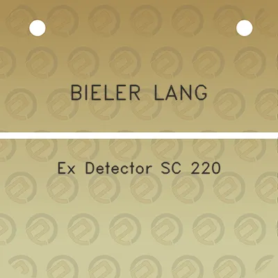 bieler-lang-ex-detector-sc-220