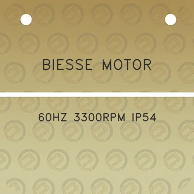 biesse-motor-60hz-3300rpm-ip54