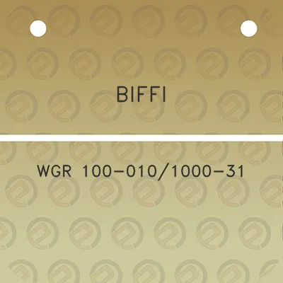 biffi-wgr-100-0101000-31