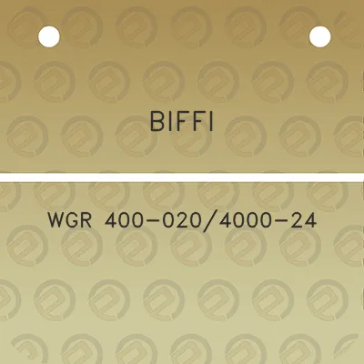 biffi-wgr-400-0204000-24