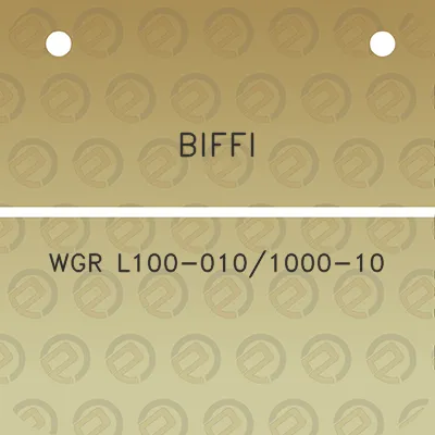 biffi-wgr-l100-0101000-10