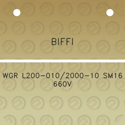 biffi-wgr-l200-0102000-10-sm16-660v