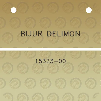 bijur-delimon-15323-00