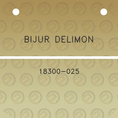 bijur-delimon-18300-025