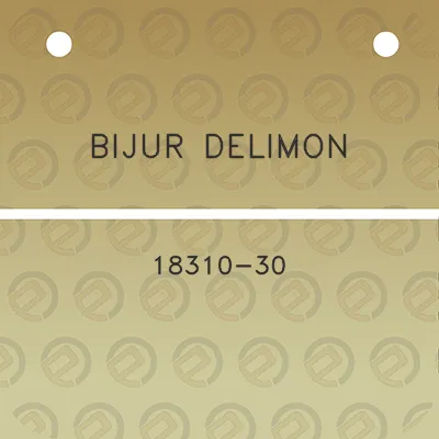 bijur-delimon-18310-30