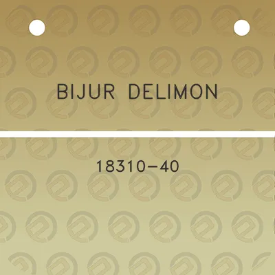 bijur-delimon-18310-40