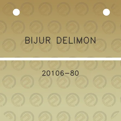 bijur-delimon-20106-80